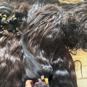 ผมแท้บราซิล Remy 100% สำหรับทำวิกผม แบบหางม้าสีน้ำตาลธรรมชาติ ลอนธรรมชาติ ขนาด 16 ถึง 38 นิ้ว - Product Image 3