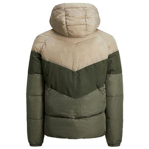 Blouson matelassé imperméable à capuche 100 % polyester pour homme, style urbain, haute qualité, col montant, pour l'hiver, service OEM - Product Image 6