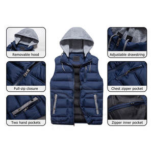 Casual Wear <b>Lightweight</b> Sleeveless Puffer <b>Jacket</b> New Design Fashion Winter Custom Winter Puffer <b>Jacket</b> - Product Image 2
