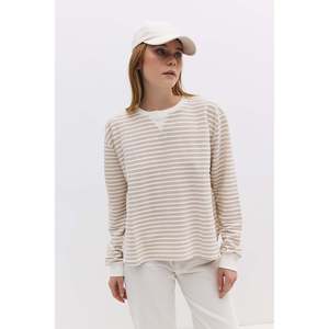 Sudadera de Manga Larga a Rayas 100% Algodón para Uso Diario - Product Image 1