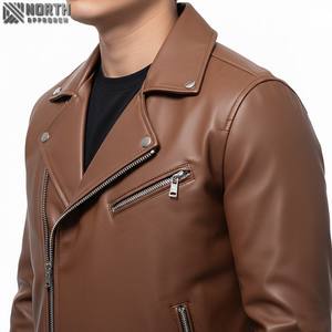 Veste de haute qualité en cuir 100% véritable veste en cuir du Pakistan Racer Bomber Jacket Custom - Product Image 5