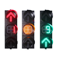Feux de circulation de haute qualité IP66 Semaforo 200 mm 300 mm pour les croisements, feux de circulation LED multicolores, feux de signalisation