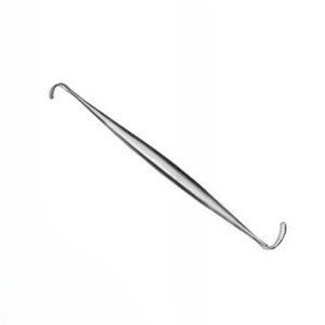 เครื่องมือถ่างผิวหนังแบบสองด้าน Ragnell-Davis Hooklet Retractor ขนาด 14 ซม. ทำจากเหล็กกล้าไร้สนิม สำหรับศัลยกรรมพลาสติก หู คอ จมูก และศัลยกรรมทั่วไป - Product Image 3