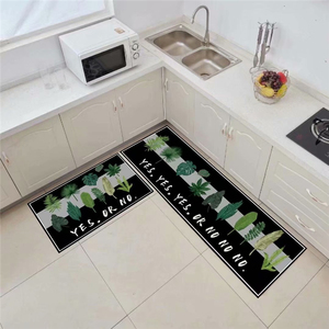 Juego de Alfombrillas Antifatiga para Cocina con Impresión Personalizada, Superficie de Terciopelo de Poliéster con Diseño de Animales, Agarre de PVC con Puntos - Product Image 2