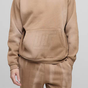 Ensemble de survêtement pour homme en tissu premium, coupe ample, effet délavé, pour tenues décontractées de streetwear et de voyage - Product Image 6