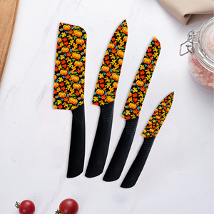 Juego de 5 Cuchillos de Cocina de Cerámica, Afilados, Ecológicos, Comerciales, Hechos a Mano, Ambidiestros, Aptos para Lavavajillas, para Ebay, Shopify, Dropshipping - Product Image 1