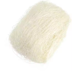 Fibra de sisal natural 100% blanqueada blanca ecológica e ignífuga para hormigón y hilado - Product Image 1