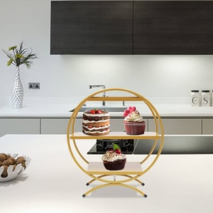 Soporte para cupcakes de metal de alta calidad con base antideslizante duradera para presentación de postres estilo buffet a precio mayorista - Product Image 4