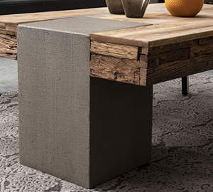Table basse en bois dans le support en métal dans la conception et la couleur adaptées aux besoins du client faites pour l'usage de salon et d'hôtel - Product Image 3