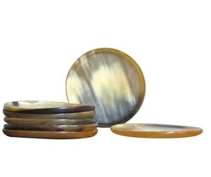 Sous-verre en corne de bœuf de qualité supérieure à 100 % pour le café, le thé, sous-verre pour usage multiple, décoration de table d'hôtel, restaurant, produits de cuisine - Product Image 3