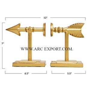 Sujetalibros Vintage decorativo de mesa de diseño estándar, decoración de sala de estudio para el hogar, sujetalibros de Color negro de Metal elegante a bajo precio - Product Image 4