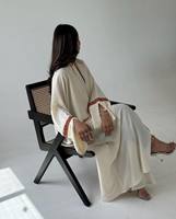 Vente en gros d'Abaya pour femmes, robe de prière islamique turque longue, en soie satinée de luxe, anti-rides, faite à la main, de haute qualité, petite taille
