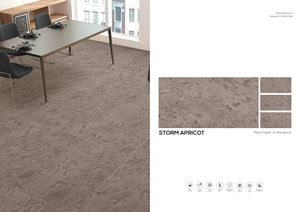 Carreaux de porcelaine émaillée antibactériens italiens modernes anti-dérapants Abricot tempête-pour hôtels appartements villas centres commerciaux chambres scolaires - Product Image 3