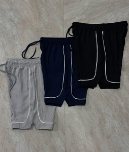กางเกงขาสั้นผ้ายืดไมโครเอวยางยืดของผู้ชายสไตล์สตรีทสูงแห้งเร็ว - Product Image 3