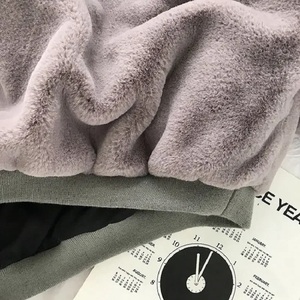 Otoño Invierno abrigos sólido dulce con capucha mujeres sueltas Casual cálido sudaderas con capucha señoras polar pulóver sudadera femenina - Product Image 6