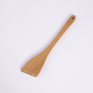 Ensemble d'ustensiles de cuisine en bois de hêtre 4 pièces - Cuillère, fourchette, spatule et pince en bois naturel - Outils de cuisson et de service antiadhésifs de qualité supérieure - Product Image 4