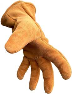 Cuir de vachette véritable construction d'une durabilité exceptionnelle, jardinage, Ranch Wear Gants de travail renforcés réglables - Product Image 2