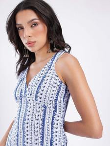 Suministro directo de fábrica elegante vestido Midi con estampado de Cachemira para eventos nocturnos y ocasiones especiales disponibles al mejor precio - Product Image 5