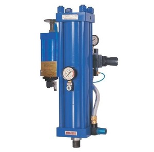 Vérin de presse pneumatique Mercury Make Hydro Série N 15 tonnes Course totale 150mm X Course 24mm MS Aluminium Laiton 1 an - Product Image 2