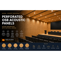 Paneles Acústicos de MDF Perforado de 5-8 mm con Orificios, Diseño Moderno, Alta Absorción de Sonido NRC 0.8, Hecho en España, para Uso en Dormitorios, Personalizado