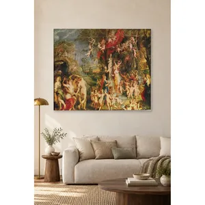 Fida Rubens Le banquet de Vénus avec les anges, impression sur toile - Product Image 1
