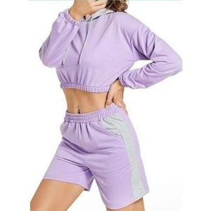 Ensemble haut et short pour femme, design personnalisé, utilisation en extérieur, couleur unie, haut confortable et sweat-shirt pour femme - Product Image 5