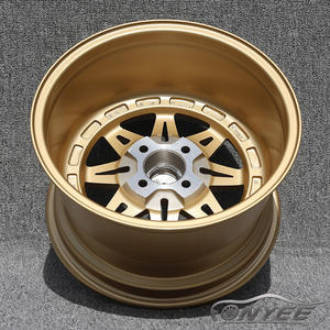 Velg Mobil Fonyee High End 15 Inch 4x100 Trim Emas Perak Dua Bagian Lepas Pasang Bahan Aluminium Alloy untuk Upgrade Mobil Penumpang - Product Image 4