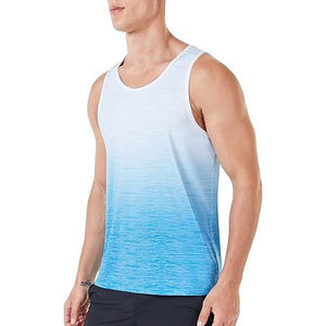 Camiseta sin mangas de sublimación para hombre con estilo, superventas, transpirable, cómoda, de alta calidad, fácil de lavar, camiseta sin mangas para hombre con colores personalizados - Product Image 2