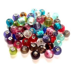 Cuentas de cristal natural hechas a mano al por mayor 18mm 20mm multicolor turquesa para la fabricación y decoración de joyas - Product Image 4