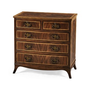 Commode de chevet George III Bow Front en bois d'acajou de haute qualité avec couleur marron. - Product Image 5