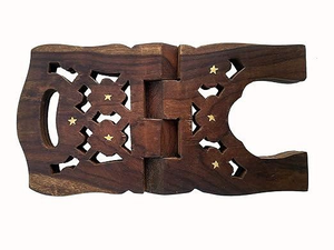 Elégant porte-coran en bois fabriqué à la main support de livre pliant pour la maison et la mosquée Rehal durable pour livre saint islamique par tradebit - Product Image 5