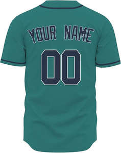 Último Diseño de Camisetas de Béisbol al por Mayor, Lisas, de Moda, Mezcla de Algodón/Poliéster, Antibacterianas para Hombre, con Logotipo Personalizado, Precio Bajo, OEM - Product Image 2