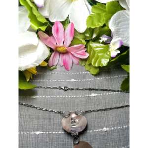 Collier Vicky Hicks en turquoise dorée Sonoran de haute qualité et perles d'eau douce avec chaînes en argent sterling serties de diamants, idéal pour un cadeau - Product Image 2