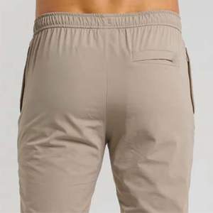 กางเกงสั่งตัดสำหรับผู้ชาย-สวมใส่สบายพร้อมซิปรูดและดีไซน์ริมเปิดแบบอัจฉริยะ - Product Image 5