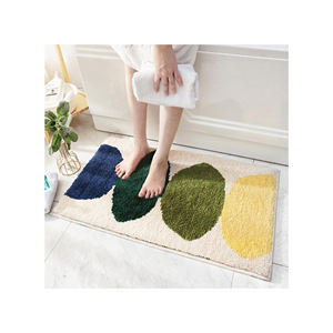 Alfombrillas de baño de PVC antideslizantes personalizadas del fabricante, alfombrilla de baño para ducha impermeable y a prueba de polvo hecha de poliéster duradero - Product Image 5