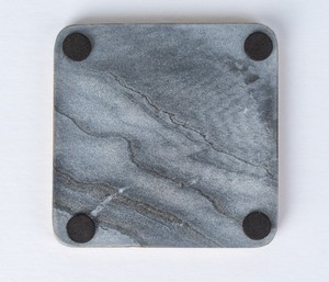 Square Free Stone <b>Coasters</b> With Gold Border Tea <b>Drink</b> <b>Coasters</b> For Home Office Restaurant Use - Product Image 3