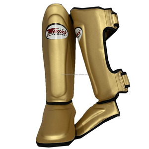 Espinilleras de boxeo de cuero genuino hechas a medida Nuevo diseño con logotipo Protección para adultos Espinilleras OEM Logotipo personalizado Espinilleras deportivas - Product Image 6