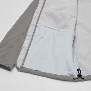 Veste coupe-vent en polaire douce pour hommes, brodée, col montant, coupe-vent, imperméable, manteau softshell, fermeture éclair décontractée. - Product Image 4