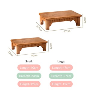 Juego de 2 Soportes de Madera de Acacia Pura Antiguos - Product Image 5