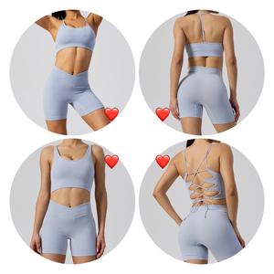 Mode unique ensemble de yoga sexy vêtements costume pour femmes ensembles de vêtements de sport sans couture vêtements de sport de loisirs vêtements d'entraînement - Product Image 3