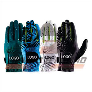 Gants de golf personnalisables OEM avec broderie en cuir véritable respirant pour poignées de sport incluses - Product Image 2