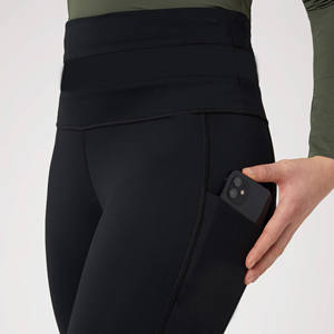 Trendy Custom Equestrian Sports Wear Technical Fabric Horse Riding Leggings <b>Tights</b> Jodhpurs Pants Phone Pocket Wide Waistband - Product Image 1