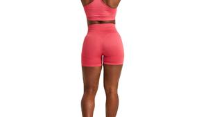 Shorts de sport pour femmes, sans couture, taille haute, effet lifting des fesses, shorts de yoga respirants, vêtements de sport extensibles - Product Image 3