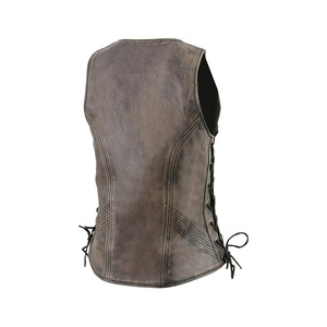 เสื้อกั๊กมอเตอร์ไซด์ลำลอง, เสื้อกั๊กหนังวัวสำหรับรถจักรยานยนต์ - Product Image 4