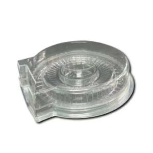 กล่องพลาสติกทรงกลมพร้อมฝาปิดดีไซน์หรูหราและใช้งานง่าย - Product Image 1