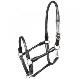 Sangle de nez et de cou cousue ronde en cuir super doux, les pièces de joue sont cousues rondes en cuir souple de qualité - Product Image 3