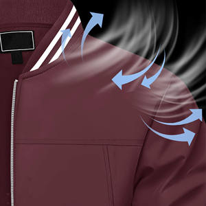 Ropa de calle de satén de alta calidad, abrigos de talla grande, nueva chaqueta cortavientos con letras bordadas, Jersey informal impermeable para hombre - Product Image 3