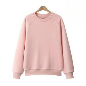 2025 Autumn Pullover Sweater Plain Knit Pullover <b>Sweatshirt</b> 100% Cotton Long Sleeve Casual Breathable Long Sleeve <b>Black</b> Printed - Product Image 1