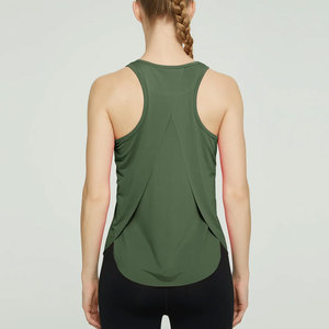 Women's Plus Size Breathable Gym Tank Top Sport Bra Customizable Cropped Ribbed Yoga Vest Strap Backless Casual Knitted - Product Image 4