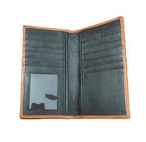 Long portefeuille de luxe usiné à la main pour hommes en cuir de vache véritable avec perles artistiques et blindage RFID complet - Product Image 2
